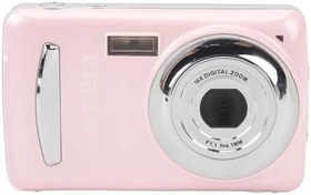Resim 2.4 inç Taşınabilir Kamera 16X Dijital Zoom 1080P 16MP Otomatik Odaklama Çok Eksenli Sabitleme Dijital Fotoğraf Makinesi Fotoğraf Videosu için (Pembe) 