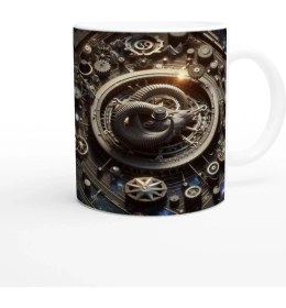 Resim Oğlak Burcu Baskılı Kahve Kupası - Zamanın Çarkları Astroloji Mekanizması Vs1 