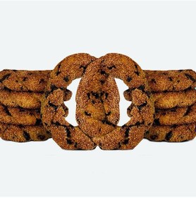 Resim Siyez Unlu Damla Çikolatalı Simit 10 Adet 