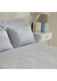 Resim Karaca Home Luisa %100 Pamuk Çift Kişilik Nevresim Takımı Mavi 