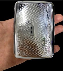 Resim Metal Sigara Tabakası Gümüş Renk 109229 