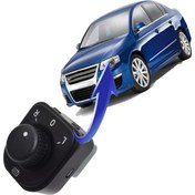 Resim PASSAT B6 DİKİZ AYNA AYAR DÜĞMESİ KUMANDASI 2006--2011(GARANTİLİ) 