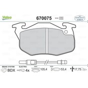 Resim VALEO 670075 Fren Balatasi On (Renault: R9-R11-R19 Ym) 425137 (WA132362) 