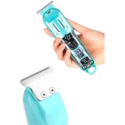 Resim Tıraş Makinesi Renkli Dijital Göstergeli Epilasyon Öncesi Kısaltma Makinesi 