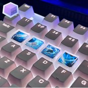 Resim New Keycaps League Of Legends Lol Yasuo Tuşları Q-w-e-r Mekanik Klavye Tuşu Artisan Keycaps 