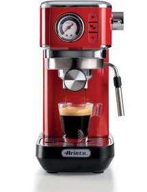 Resim ARİETE Moderna Slim Espresso Kahve Makinesi Kırmızı 1381/33 