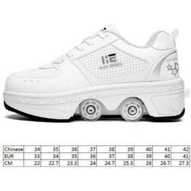 Resim Pixy Dört Tekerlekli Geri Çekilebilir Patene Dönüşen Ayakkabı 