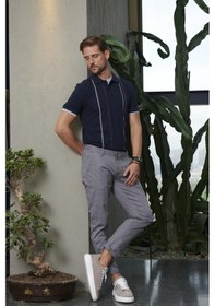 Resim Erkek Gri Chino Pantolon Slim Fit Ncs Jeans 2206 Gri 
