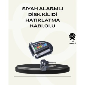 Resim Zenvia Çift Modlu 110DB Alarmlı Disk Kilidi Suya Dayanıklı ZNV2025 