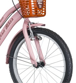 Resim Cesa Bisiklet Cesa Bikes Bagajlı Demir Çamurluk 20 jant 7-10 Yaş Pastel Pembe Çocuk Bisikleti 
