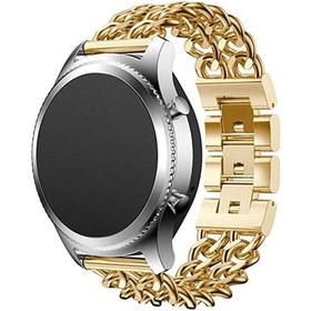 Resim Talazan Gear S3 22mm Uyumlu Krd-17 Metal Kordon-gold 