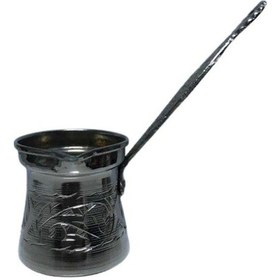 Resim İşlemeli Klasik Cezve No:2 Beyaz 