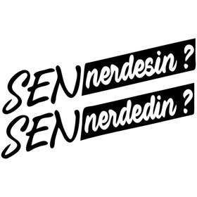 Resim Genel Markalar Sen Nerdesin ? Oto Motor Laptop Duvar Folyo Sticker 40x24 Cm 