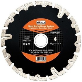 Resim Retta RGF0180 Süper Turbo Elmas Testere 180 FL 