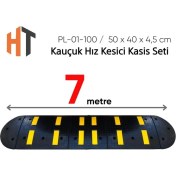 Resim Kauçuk Hız Kesici Set Kapaklı, Yol Kasisi 7 Metre 