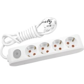 Resim Viko Multi-Let 4'lü Anahtarlı Topraklı Çocuk K.grup Priz -1 Metre 