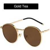 Resim Liangmei Moda Gözlük Balıkçılık Metal Çerçeve Tonları Yuvarlak Altın 