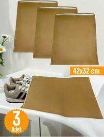 Resim Balkan Room 3 Adet Bej Ayakkabı Saklama Çantası Seyahat Hurcu Bej 