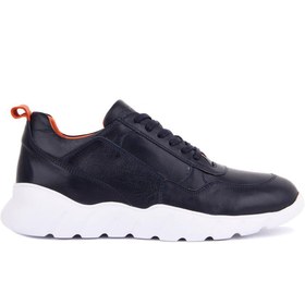 Resim Sail Lakers - Lacivert Deri Erkek Sneaker 