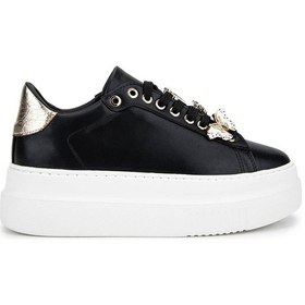 Resim Tamer Tanca Kadın Suni Deri Siyah Analin Sneakers & Spor Ayakkabı 1009 2210 Bn Ayk Sk25-26 Sıyah Anl Siyah 