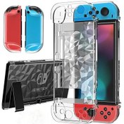 Resim Nintendo Switch Elmas Desenli Bölünmüş Kılıf Sert Kılıf 