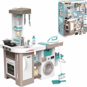 Resim Smoby Tefal Stüdyo Çamaşır Makineli Mutfak Seti - 3+ Yaş 