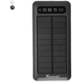 Resim Genel Markalar A79 20000 Mah Solar Şarj Özellikli 4in1 Ekranlı Powerbank 