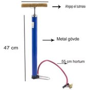 Resim Pompa El Pompası Metal Büyük Boy 47 Cm Pompa 