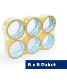 Resim Nuga 45 mm x 40 mt Şeffaf Koli Bandı Akrilik 36 Adet 