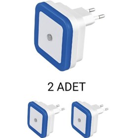 Resim Cata Ct-9500 Fotoselli Led Gece Lambası 1w Mavi - 2 Li Paket Mavi 