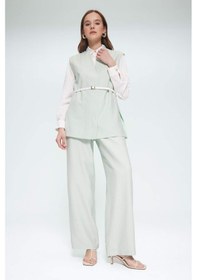 Resim DeFacto Wide Leg Basic Düz Geniş Paça Pantolon E7979AX25SMGN1181 