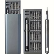 Resim 25 farklı işlevli hassas tornavida seti, cep telefonları ve tabletleri sökmek ve tamir etmek için uygun, çeşitli dayanıklı plastik tornavida başlıkları içerir, Torx ve manyetik Phillips tornavida başlıkları ile hassas tornavida seti, Xiaomi, Iphone, dizüstü bilgisayarlar ve saatlerle uyumlu. 
