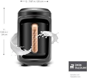 Resim Karaca Hatır Hüps Quartz Türk Kahve Makinesi Black Copper 