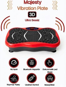Resim Konsolplus 3D 5 Programlı Titreşimli Spor Kondisyon Fitness Egzersiz Aleti Kırmızı 