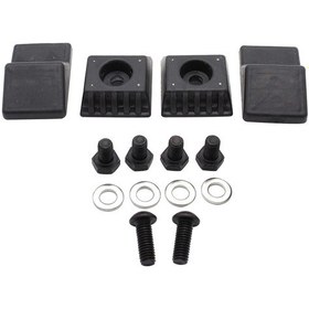 Resim Geeroyoo Mercedes Bagaj Kapağı Yastığı Seti - 4 Adet Siyah Plastik Tampon Ve Vidalar Dahil 