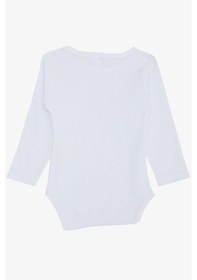 Resim Breeze Erkek Bebek Çıtçıtlı Zıbın Body Sevimli Köpekçik Baskılı 9 Ay-3 Yaş, Beyaz Beyaz 
