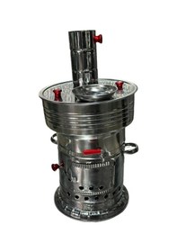 Resim Odunlu Tek Musluklu Çelik Semaver 7 Lt -106 