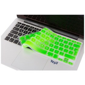 Resim Apple Uyumlu MacBook Klavye Koruyucu Air Pro Uk-eu İngilizce Eski Usb'li Model 2008/2017 İle Yeşil 