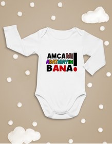 Resim Ege Bazaar Amcamı Aratmayın Bana (uzun Kollu Bebek Zıbını) 