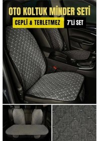 Resim Mercedes X Class 2017 Ve Sonrasıterletmez Kaymaz Keten Oto Minder Kılıf Komple Set 7 Parça Füme 7 