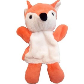 Resim Tilki El Kuklası 25 Cm Turuncu 