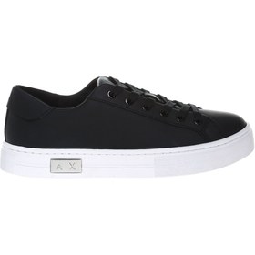 Resim Armani Exchange Siyah Kadın Deri Sneaker XDX027XCC14A120 