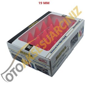 Resim A Kalite Mefsa Bijon Kapağı Sivri 19 Mm Pembe 20 Li Set 