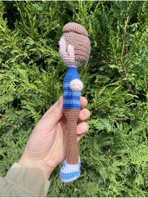 Resim Innovate Store Amigurumi Rafadan Çizgi Film Akın Bebek Çocuk ve Bebekler İçin Sağlıklı Oyuncak 