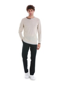 Resim Hatemoğlu Bej Regular Fit Düz Bisiklet Yaka Yünlü Triko Kazak 34122023a001 006 Bej 