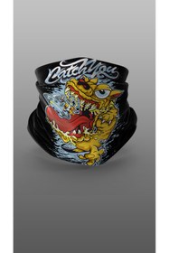 Resim Yeles Catch You Motorcu Buff Maske Outdoor Boyunluk Unisex Bandana 