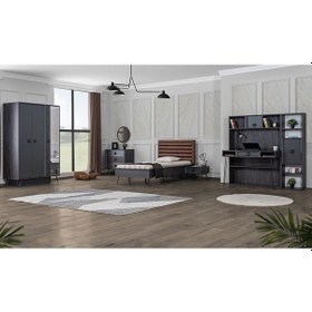 Resim Black New Genç Odası, Black New 6 Lı Full Takım (512883820) Antrasit 
