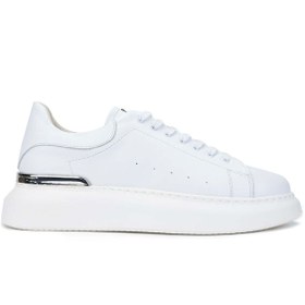 Resim Kemal Tanca Tamer Tanca Erkek Hakiki Deri Beyaz Sneakers & Spor Ayakkabı 