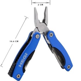 Resim 10 Fonksiyonlu Kamp Pensesi – Mavi – Paslanmaz Çelik | Outdoor & Survival 