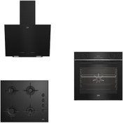 Resim Beko New Black Star 3'lü Ankastre Set ( BFC 330 S - BOCD T 6011 ES - BDE 6040 S ) 